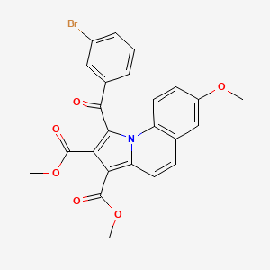 molecular formula C24H18BrNO6 B11951894 Dimethyl 1-(3-bromobenzoyl)-7-methoxypyrrolo[1,2-a]quinoline-2,3-dicarboxylate CAS No. 853334-45-9