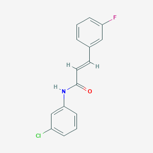 molecular formula C15H11ClFNO B11951896 N-(3-Chlorophenyl)-3-(3-fluorophenyl)-2-propenamide CAS No. 853351-77-6