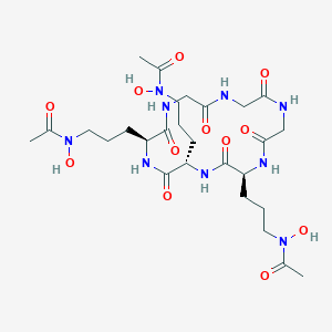 molecular formula C27H45N9O12 B119519 N-Desferriferrichrome CAS No. 34787-28-5