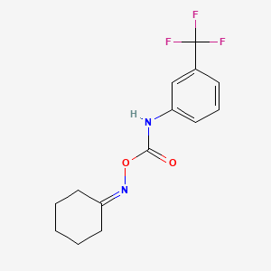 molecular formula C14H15F3N2O2 B11951921 Cyclohexanone oxime 3-trifluoromethylcarbanilate 