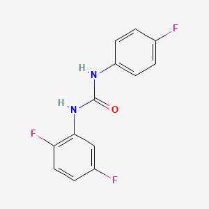 molecular formula C13H9F3N2O B11951922 1-(2,5-Difluorophenyl)-3-(4-fluorophenyl)urea 