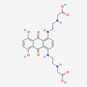 molecular formula C22H24N4O8 B1195194 Mitoxantrone dicarboxylic acid CAS No. 97729-57-2