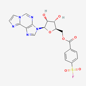 molecular formula C19H16FN5O7S B1195196 Fsbn-ethenoadenosine CAS No. 76021-83-5