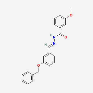 molecular formula C22H20N2O3 B11951969 N'-(3-(Benzyloxy)benzylidene)-3-methoxybenzohydrazide CAS No. 395676-16-1