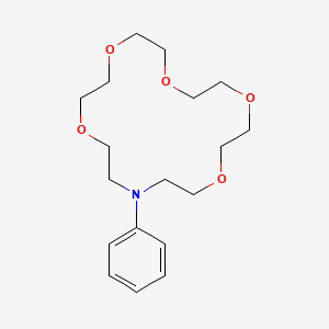 molecular formula C18H29NO5 B11951992 16-Phenyl-1,4,7,10,13-pentaoxa-16-azacyclooctadecane 