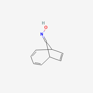 molecular formula C9H9NO B11952000 N-(9-bicyclo[4.2.1]nona-2,4,7-trienylidene)hydroxylamine CAS No. 38440-61-8