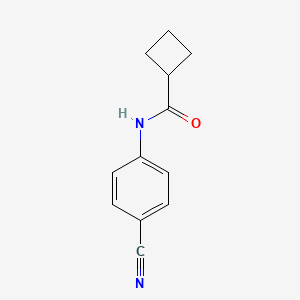 molecular formula C12H12N2O B11952036 N-(4-cyanophenyl)cyclobutanecarboxamide 