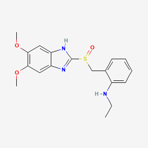 2-(2-Ethylaminobenzylsulfinyl)-5,6-dimethoxybenzimidazole