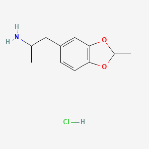 molecular formula C11H16ClNO2 B1195206 alpha,2-Dimethyl-1,3-benzodioxole-5-ethanamine CAS No. 71203-56-0