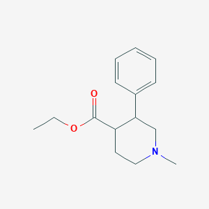 molecular formula C15H21NO2 B11952060 Ethyl 1-methyl-3-phenylpiperidine-4-carboxylate CAS No. 34591-70-3