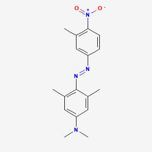 molecular formula C17H20N4O2 B11952068 N,N,3,5-tetramethyl-4-[(E)-(3-methyl-4-nitrophenyl)diazenyl]aniline CAS No. 200130-76-3