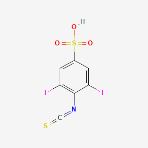 Benzenesulfonic acid, 3,5-diiodo-4-isothiocyanato-