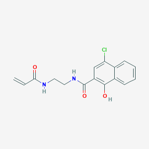 molecular formula C16H15ClN2O3 B11952074 N-(2-Acrylamidoethyl)-4-chloro-1-hydroxy-2-naphthamide CAS No. 53810-94-9