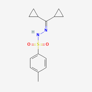 molecular formula C14H18N2O2S B11952079 N'-(Dicyclopropylmethylidene)-4-methylbenzene-1-sulfonohydrazide CAS No. 59819-75-9