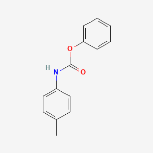 molecular formula C14H13NO2 B11952088 Carbamic acid, (4-methylphenyl)-, phenyl ester CAS No. 33275-26-2