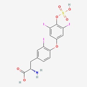 (2S)-2-amino-3-[4-(3,5-diiodo-4-sulfooxyphenoxy)-3-iodophenyl]propanoic acid