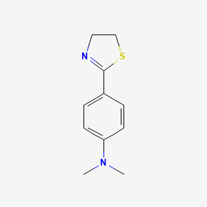 molecular formula C11H14N2S B11952105 Thiazole, 4,5-dihydro-2-(4-(dimethylamino)phenyl)- CAS No. 96159-84-1