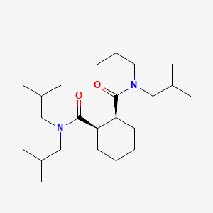 molecular formula C24H46N2O2 B1195213 (1R,2S)-1-N,1-N,2-N,2-N-tetrakis(2-methylpropyl)cyclohexane-1,2-dicarboxamide CAS No. 80547-18-8