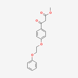 molecular formula C18H18O5 B11952146 Methyl 4-(2-Phenoxyethoxy)Benzoylacetate 