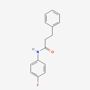 molecular formula C15H14FNO B11952154 N-(4-Fluorophenyl)-3-phenyl-propanamide CAS No. 5298-86-2