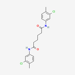 molecular formula C20H22Cl2N2O2 B11952187 N(1),N(6)-Bis(3-chloro-4-methylphenyl)hexanediamide CAS No. 548450-45-9