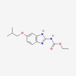 molecular formula C14H19N3O3 B11952213 Ethyl 5-isobutoxy-1H-benzimidazol-2-ylcarbamate CAS No. 882864-98-4