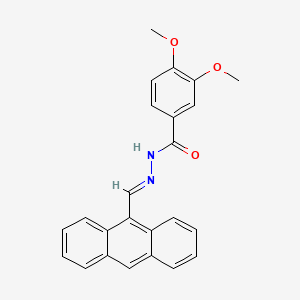 molecular formula C24H20N2O3 B11952219 N'-(9-Anthrylmethylene)-3,4-dimethoxybenzohydrazide CAS No. 475395-82-5