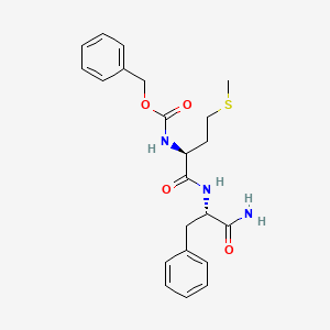 molecular formula C22H27N3O4S B11952283 Carbobenzyloxy-L-methionyl-L-phenylalaninamide CAS No. 114702-61-3