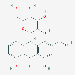 molecular formula C21H22O9 B1195229 Aloin-A CAS No. 20226-90-8