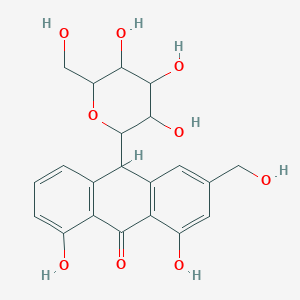 molecular formula C21H22O9 B1195229 芦荟素 CAS No. 20226-90-8