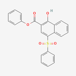 molecular formula C23H16O5S B11952290 Phenyl 4-(phenylsulfonyl)-1-hydroxy-2-naphthoate CAS No. 27046-17-9