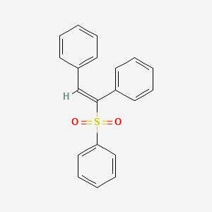 molecular formula C20H16O2S B11952295 Phenyl alpha-phenylstyryl sulfone 