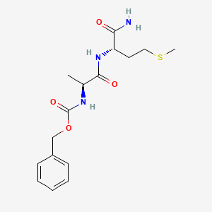 molecular formula C16H23N3O4S B11952309 Carbobenzyloxy-L-alanyl-L-methioninamide 