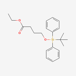 molecular formula C22H30O3Si B11952312 Ethyl 4-{[tert-butyl(diphenyl)silyl]oxy}butanoate 