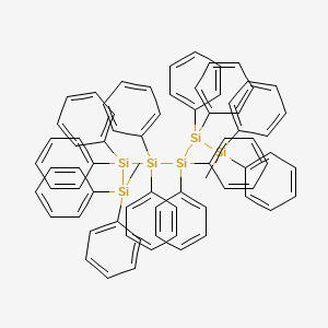 molecular formula C74H66Si6 B11952335 1,6-Dimethyl-1,1,2,2,3,3,4,4,5,5,6,6-dodecaphenylhexasilane 