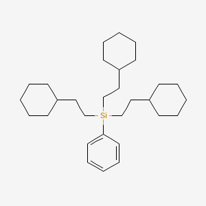 molecular formula C30H50Si B11952342 Phenyltris(2-cyclohexylethyl)silane CAS No. 18758-76-4