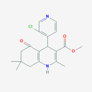molecular formula C19H21ClN2O3 B11952348 Methyl 4-(3-chloropyridin-4-yl)-2,7,7-trimethyl-5-oxo-1,4,5,6,7,8-hexahydroquinoline-3-carboxylate CAS No. 853312-99-9