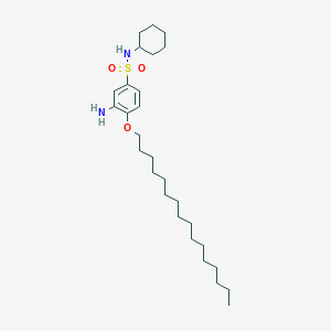 molecular formula C28H50N2O3S B11952349 N1-Cyclohexyl-4-(hexadecyloxy)metanilamide CAS No. 6664-01-3