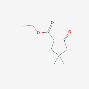 molecular formula C10H14O3 B11952391 Ethyl 6-oxospiro[2.4]heptane-5-carboxylate 