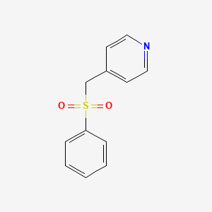 molecular formula C12H11NO2S B11952396 Phenyl 4-pyridylmethyl sulfone CAS No. 1620-52-6