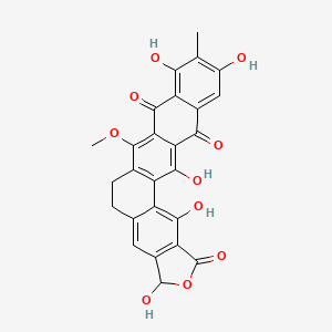 molecular formula C26H18O10 B1195241 Madurahydroxylactone 