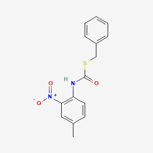 molecular formula C15H14N2O3S B11952437 S-Benzyl N-(4-methyl-2-nitrophenyl)thiocarbamate CAS No. 195140-23-9