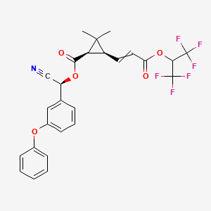 (1R,3S)-((S)-cyano(3-phenoxyphenyl)methyl) 3-((Z)-3-(1,1,1,3,3,3-hexafluoropropan-2-yloxy)-3-oxoprop-1-enyl)-2,2-dimethylcyclopropanecarboxylate