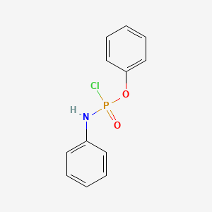 molecular formula C12H11ClNO2P B1195258 Phenyl N-phenylphosphoramidochloridate CAS No. 51766-21-3