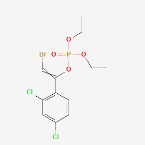 molecular formula C12H14BrCl2O4P B1195259 [2-溴-1-(2,4-二氯苯基)乙烯基] 二乙基磷酸酯 CAS No. 33399-00-7