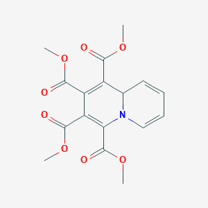 molecular formula C17H17NO8 B11952600 tetramethyl 9aH-quinolizine-1,2,3,4-tetracarboxylate CAS No. 101878-66-4