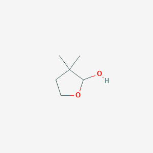 molecular formula C6H12O2 B11952607 3,3-Dimethyltetrahydro-2-furanol CAS No. 102536-89-0