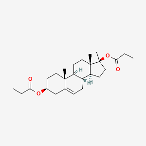 molecular formula C26H40O4 B1195262 Methandriol dipropionate CAS No. 3593-85-9