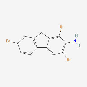 molecular formula C13H8Br3N B11952625 Fluoren-2-amine, 1,3,7-tribromo- CAS No. 724-31-2