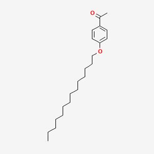 molecular formula C22H36O2 B11952648 Ethanone, 1-[4-(tetradecyloxy)phenyl]- CAS No. 52244-88-9